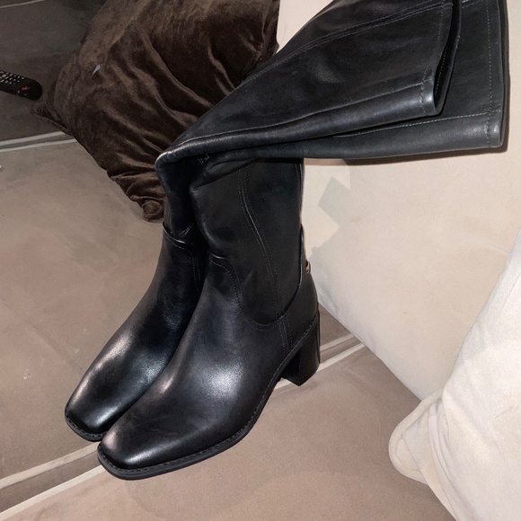 27 Edit Naturalizer Black Wide-Calf Boots — Size 7.5 (NWT) - Picture 3 of 7